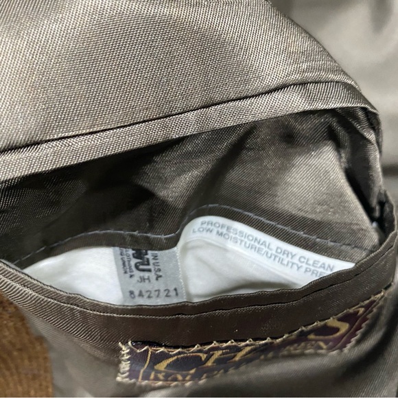 Ralph Lauren Chaps Mens Brown Blazer Measurements In Pics - Picture 6 of 13